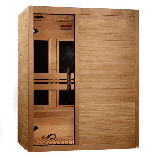 S-Line 3-Person Ultra Low EMF FAR Indoor Infrared Sauna + Red Light Therapy | MX-S306-01 ELITE Assembly