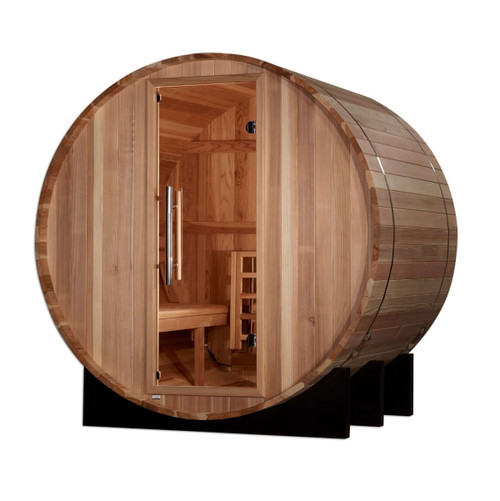 St. Moritz 2-4 Person Outdoor Barrel Sauna & Harvia Traditional Electric Heater Kit | GDI-B002-01 Assembly