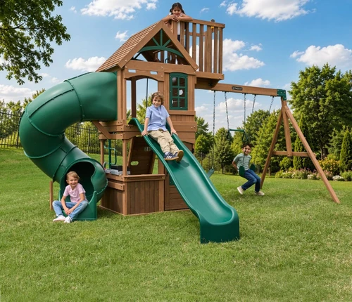 Kidkraft Knox Peak Swing Set with crow's nest and telescope