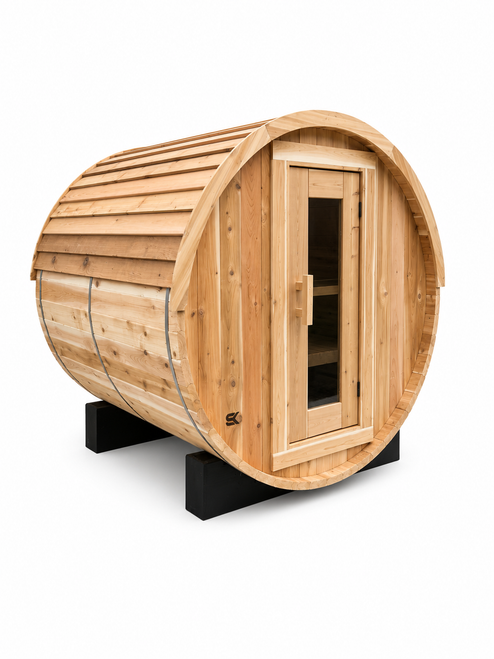PRx Performance Sweat Barrel outdoor sauna