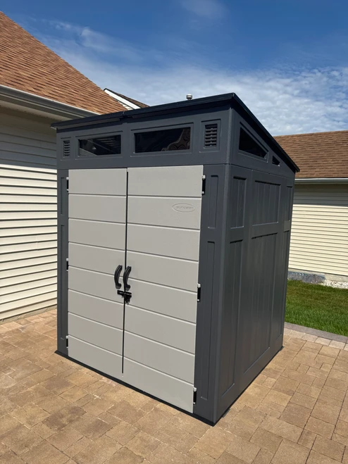 Suncast Modernist Storage Shed assembled by a HandyBuddy expert in Toms River, NJ · Sep 2025