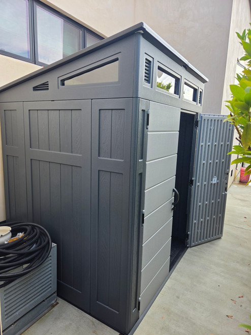 Suncast Modernist Storage Shed assembled by a HandyBuddy expert in Dana Point, CA · Jul 2026