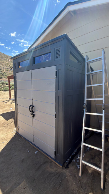 Suncast Modernist Storage Shed assembled by a HandyBuddy expert in Reno, NV · Apr 2026
