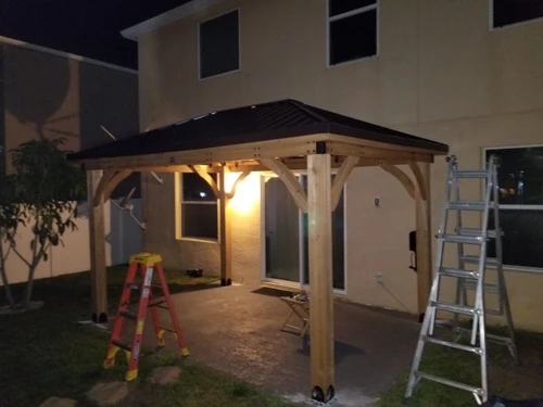 Backyard Discovery Cordova 14x10 Gazebo installed by a HandyBuddy expert in Kissimmee, FL · Apr 2024