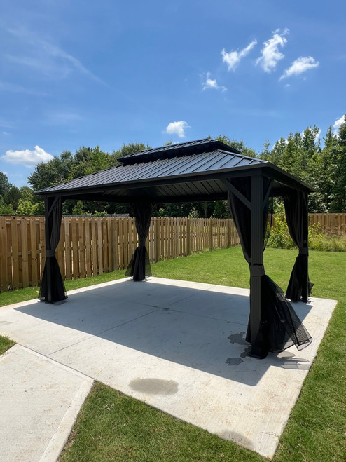 Purple Leaf Patio Gazebo with Double Roof assembled by a HandyBuddy expert in Duncan, SC · Jun 2025