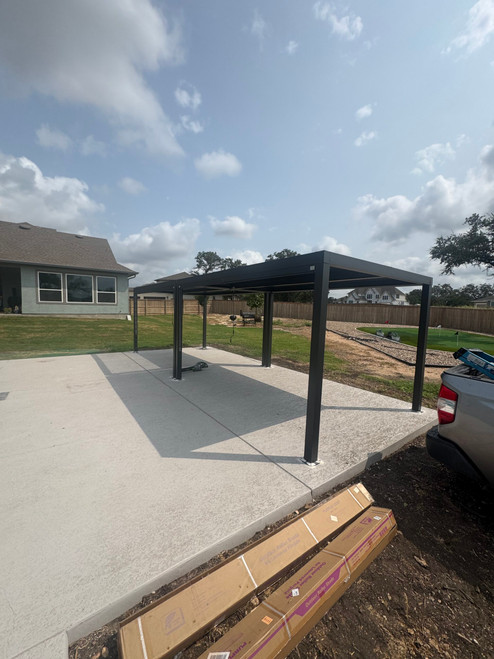 Purple Leaf Louvered Pergola with Adjustable Roof installed by a HandyBuddy expert in Castroville, TX · Aug 2026