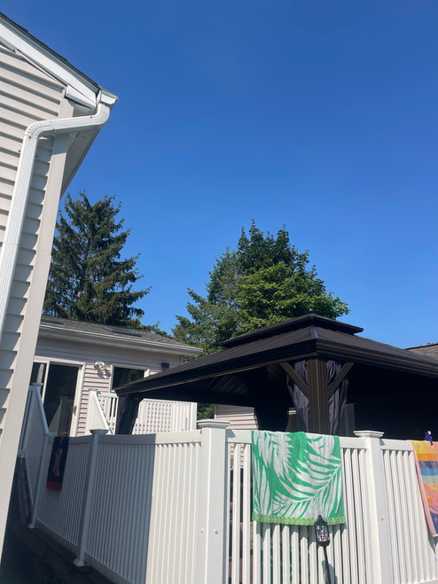 Purple Leaf Aluminum Gazebo with Double Roof installed by a HandyBuddy expert in Cornwall-On-Hudson, NY · Jul 2026