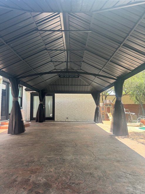 Purple Leaf Aluminum Gazebo with Double Roof installed by a HandyBuddy expert in San Antonio, TX · Jul 2026