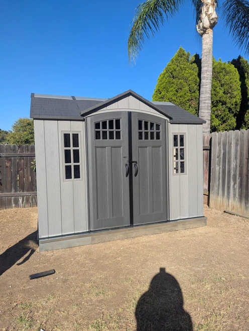 Lifetime 8' x 10' Storage Shed installed by a HandyBuddy expert in Pomona, CA · Aug 2026