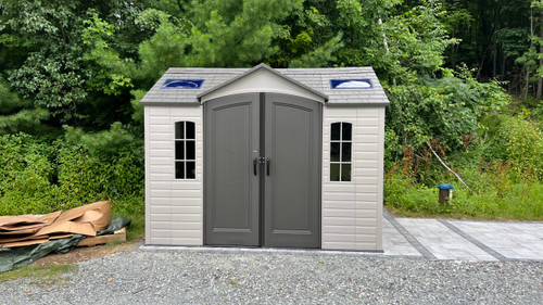 Lifetime 8' x 10' Storage Shed installed by a HandyBuddy expert in Lyndeborough, NH · Jul 2026