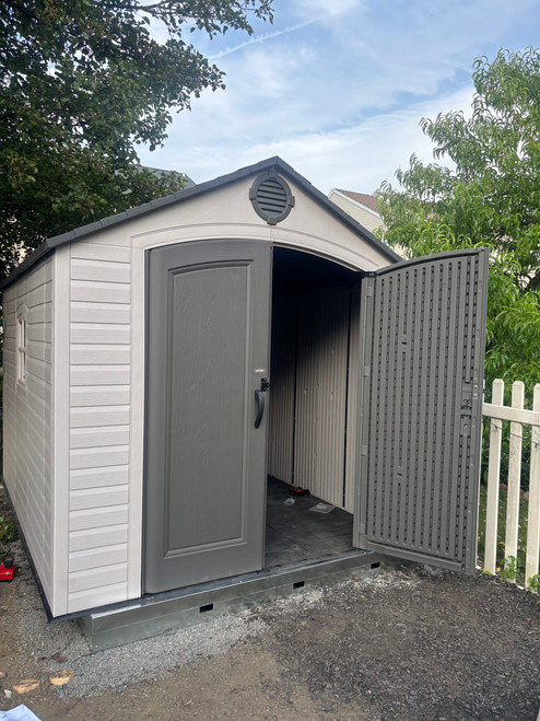 Lifetime 8' x 10' Storage Shed installed by a HandyBuddy expert in Macungie, PA · Jun 2026