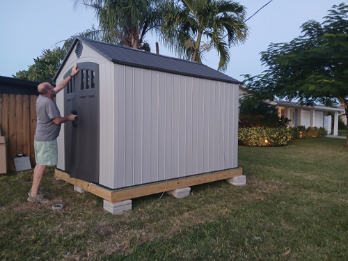 Lifetime 8' x 10' Storage Shed installed by a HandyBuddy expert in Merritt Island, FL · Oct 2025