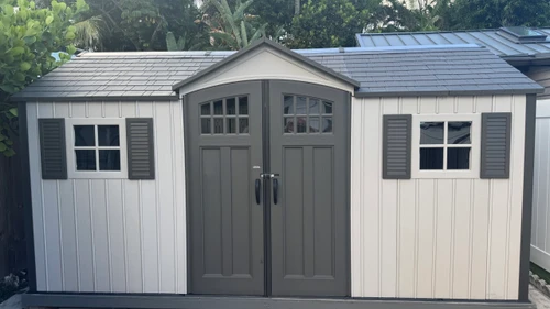 Lifetime 8' x 15' Shed installed by a HandyBuddy expert in West Palm Beach, FL · Aug 2026