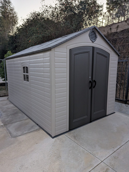 Lifetime 8' x 12.5' Outdoor Storage Shed installed by a HandyBuddy expert in Fullerton, CA · Aug 2025