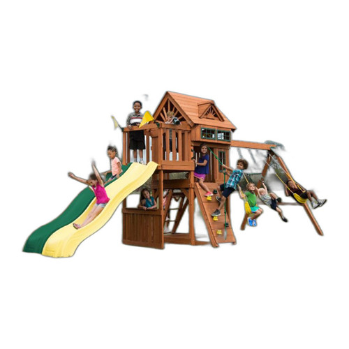 Gorilla Playsets Captains Fort Swing Set