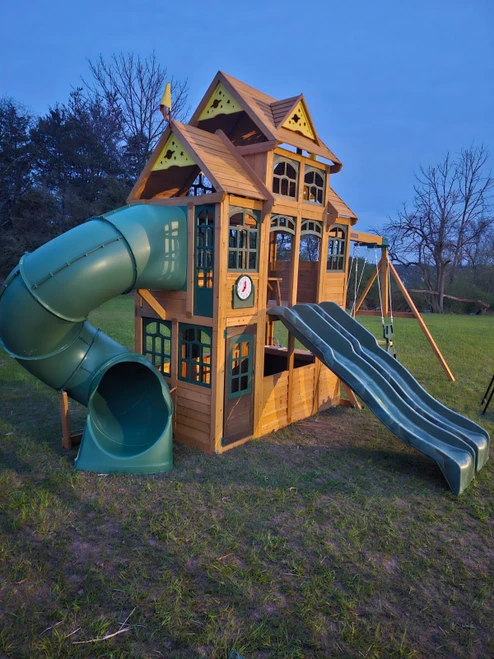 Kidkraft Falcon Ridge Wooden Swing Set assembled by a HandyBuddy expert in Schwenksville, PA · Mar 2024