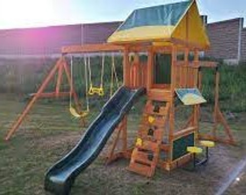 Brightside Wooden Swing Set Installation