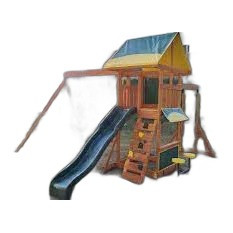 Brightside Wooden Swing Set Assembly