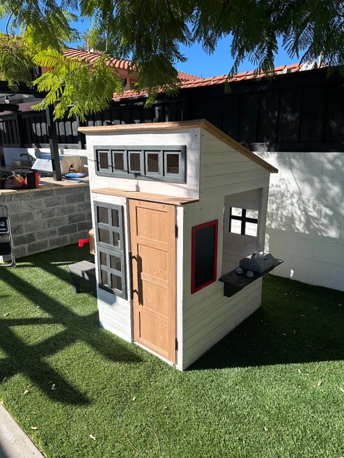 Kidkraft Modern Outdoor Playhouse assembled by a HandyBuddy expert in Woodland Hills, CA · Jan 2024