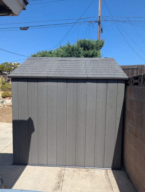 Lifetime 8' x 7.5' Outdoor Shed installed by a HandyBuddy expert in Whittier, CA · Jun 2026