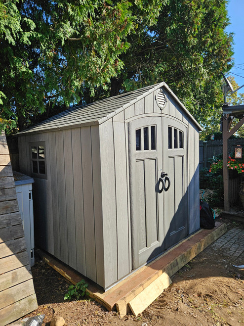 Lifetime 8' x 7.5' Outdoor Shed installed by a HandyBuddy expert in Levittown, Ny, NY · Sep 2025