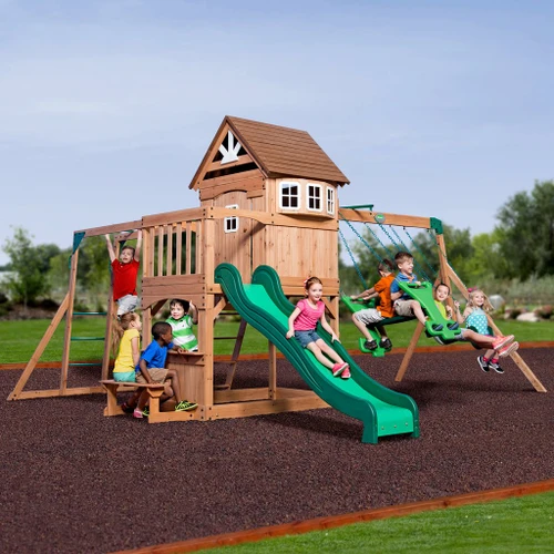Backyard Discovery Montepelier Wooden Swing Set