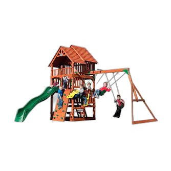 Highlander Wooden Swing Set Installation