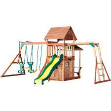 Backyard Discovery Saratoga Wooden Swing Set