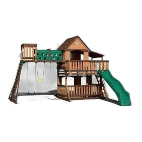 Woodridge Elite Wooden Swing Set Installation