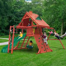 Gorilla Playsets Sun Palace Wooden Swing Set