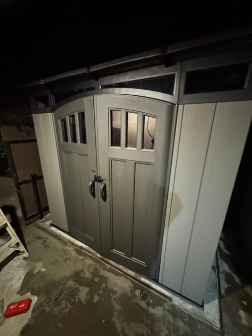 Lifetime 8' x 5' Compact Modern Shed installed by a HandyBuddy expert in Escalon, CA · Jan 2026