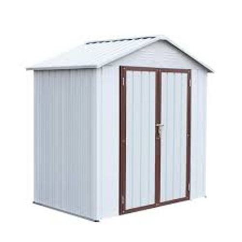 Galvanized Double Door Shed Installation