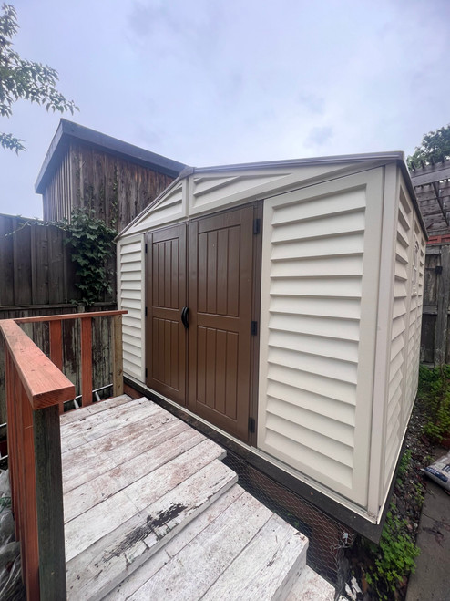 Duramax Woodbridge Plus Storage Shed assembled by a HandyBuddy expert in San Francisco, CA · Dec 2023