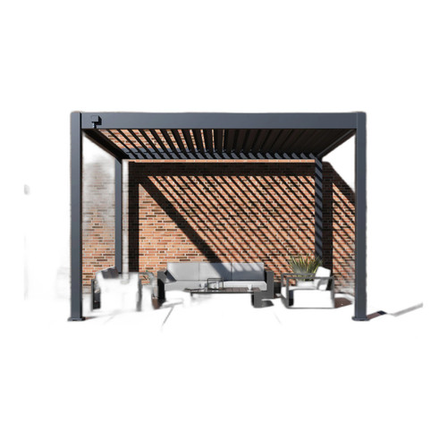 Grand Tuscan Louvered Pergola Assembly