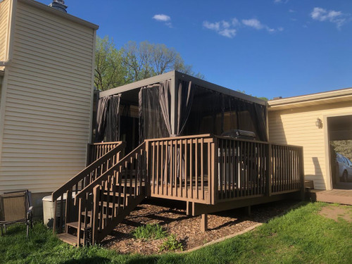 Domi Outdoor Living Louvered Pergola with Galvanized Steel Roof assembled by a HandyBuddy expert in Golden Valley, MN · Apr 2024