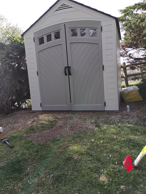 Suncast Vista Storage Shed assembled by a HandyBuddy expert in Littleton, CO · Apr 2024