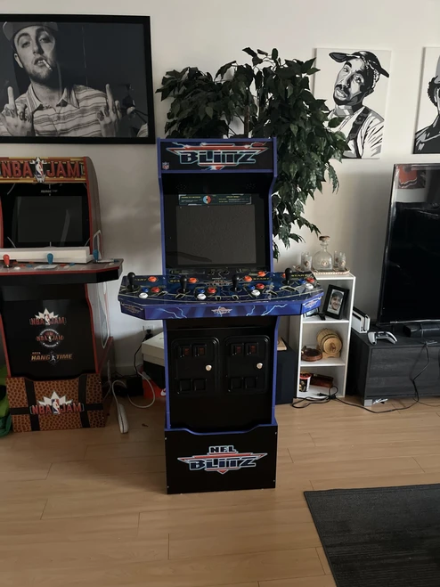 Arcade1Up NFL Blitz Legends Arcade Game assembled by a HandyBuddy expert in Edmonton, AB · Feb 2024