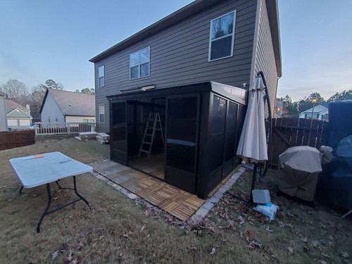 Gazebo Penguin Florence Wall Mounted Solarium installed by a HandyBuddy expert in Atlanta, GA · Nov 2023