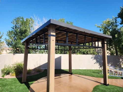 Yardistry Contemporary Gazebo with Aluminum Roof assembled by a HandyBuddy expert in Henderson, NV · Jan 2026
