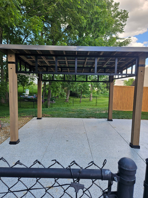 Yardistry Contemporary Gazebo with Aluminum Roof assembled by a HandyBuddy expert in Danville, IN · May 2026