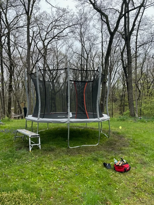 Vuly Ultra Trampoline assembled by a HandyBuddy expert in Barton Hills, MI · Apr 2024
