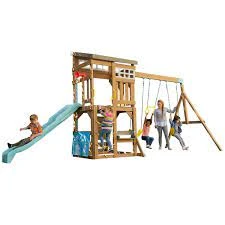 Kidkraft Modern Outdoor Wooden Swing Set / Playset