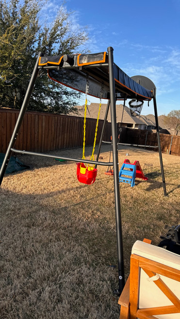 Vuly Medium Swing Set installed by a HandyBuddy expert in Mckinney, TX · Feb 2024