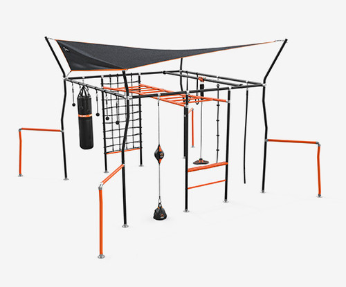 Ninja Quest Monkey Bars Installation