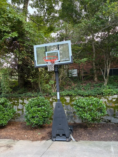 Spalding Ultimate Hybrid Portable Basketball Hoop assembled by a HandyBuddy expert in Atlanta, GA · May 2026