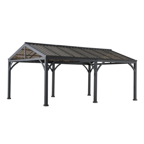 Polycarbonate Gable Roof Metal Carport Installation