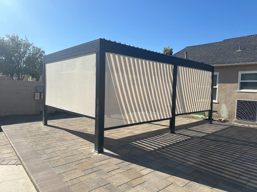 Erommy Aluminum Louvered Hardtop Pergola With Adjustable Roof assembled by a HandyBuddy expert in Studio City, CA · Mar 2024