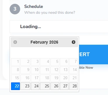 Booking a date online