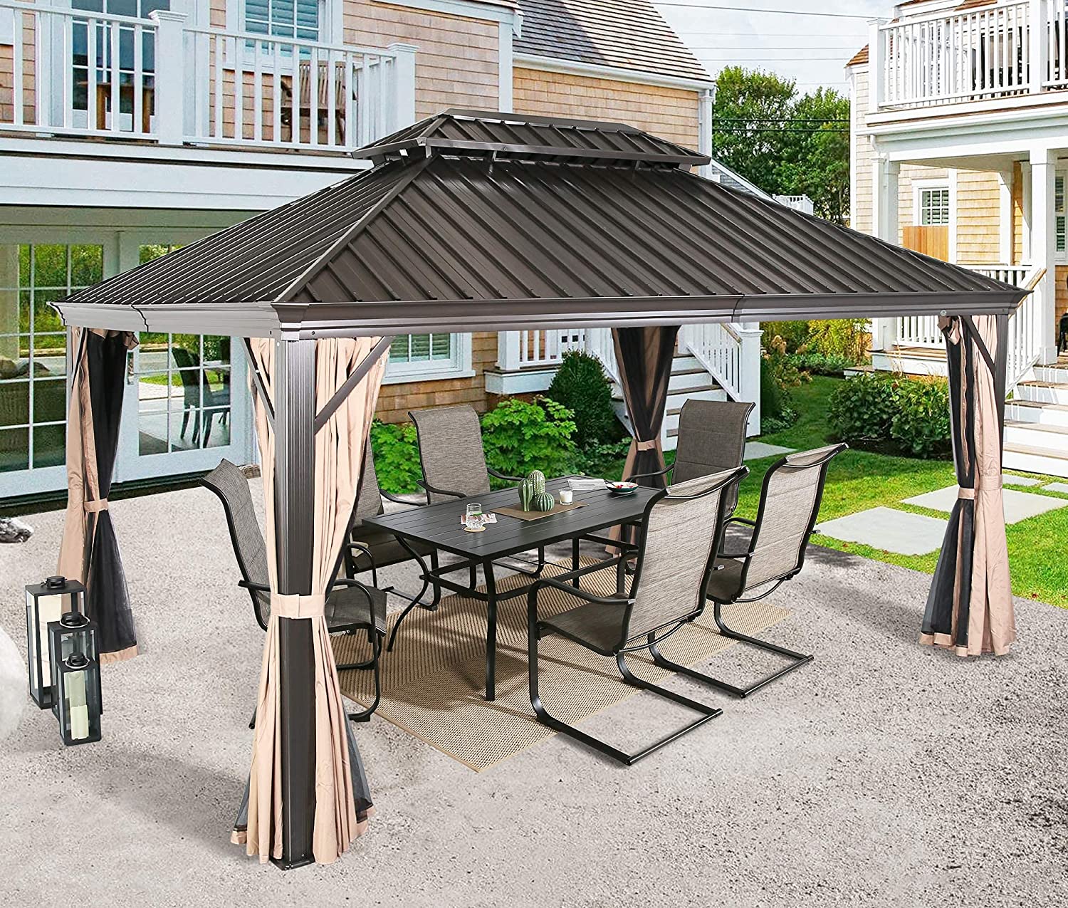 Ulax Outdoor Hardtop Gazebo Patio Installation Service