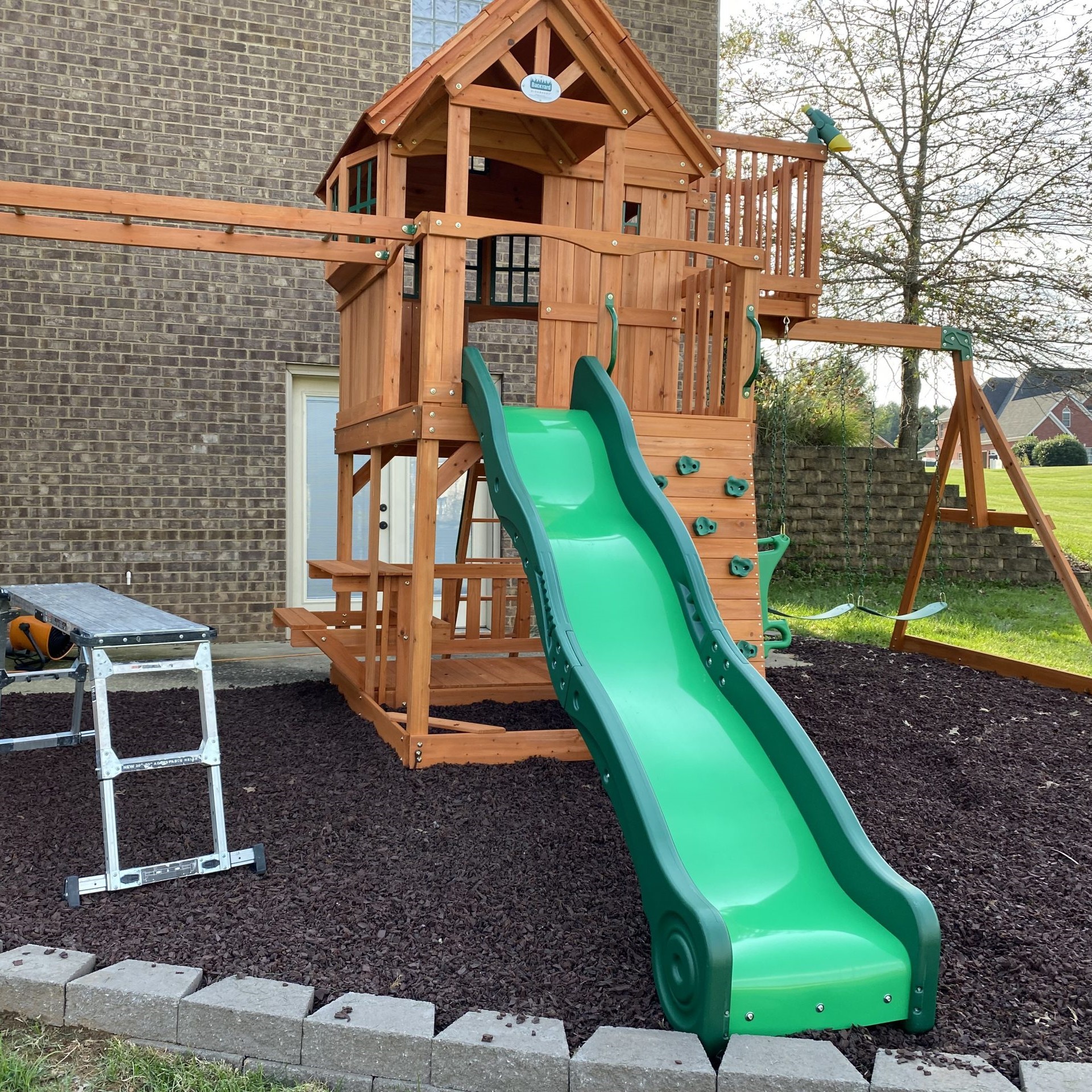 Backyard Discovery Skyfort Swing Set Installation Service